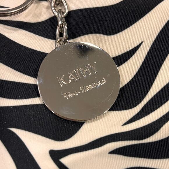 Y2K Kathy Van Zeeland Zebra Mini Tote Bag Purse Hangbag Satchel Top Handle Vtg - Picture 9 of 12